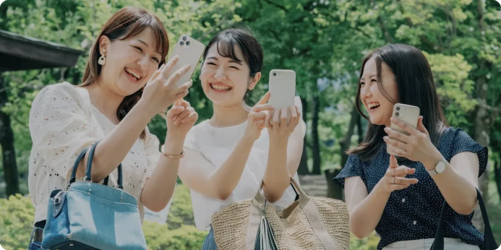 InstagramやLINEなどのSNSマーケティングによって来店したターゲット層のイメージ